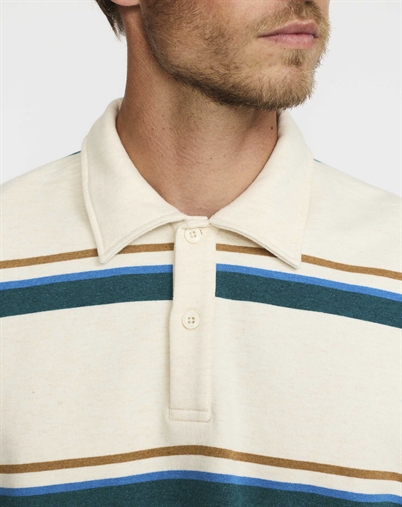 Revolution - Loose Polo Sweartshirt - Petrol